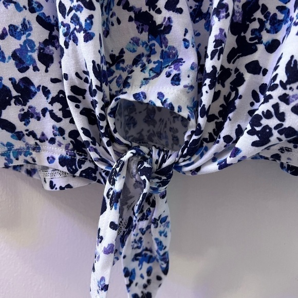 West loop Women’s tie-front tunic blouse size L - Picture 4 of 5